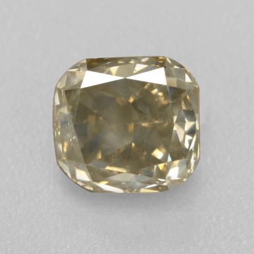 1,21 ctw natürlicher brauner Diamant, Smaragdschliff, SI