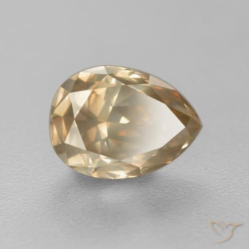 1.82ct Natürlicher Kaffee Braun Diamant, Birnenform, SI