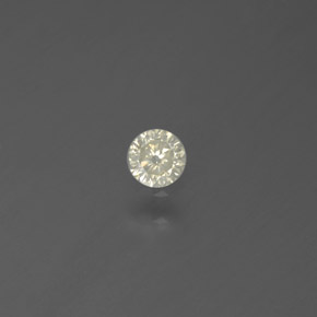 0,10 ctw natürlicher gelber Diamant, Rundschliff, SI
