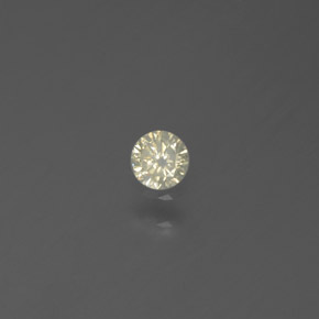 0,10 ctw natürlicher gelber Diamant, Rundschliff, SI