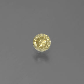 0,16 ctw natürlicher gelber Diamant, Rundschliff, SI
