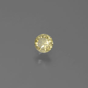 0,16 ctw natürlicher gelber Diamant, Rundschliff, SI