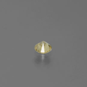 0,16 ctw natürlicher gelber Diamant, Rundschliff, SI