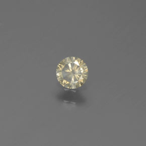 0,14 ctw natürlicher gelber Diamant, Rundschliff, SI