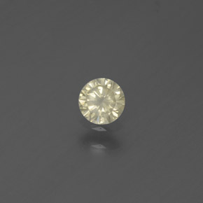 0,18 ctw natürlicher gelber Diamant, Rundschliff, SI