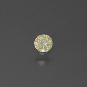 0,09 ctw natürlicher gelber Diamant, Rundschliff, SI