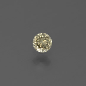 0,16 ctw natürlicher Gold Diamant, Rundschliff, SI