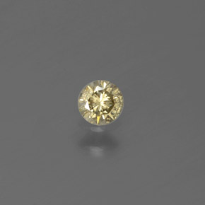 0,12 ctw natürlicher gelber Diamant, Rundschliff, SI