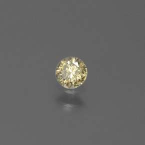 0,12 ctw natürlicher gelber Diamant, Rundschliff, SI