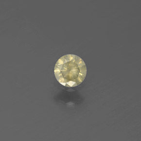 0,13 ctw natürlicher Gold Diamant, Rundschliff, SI