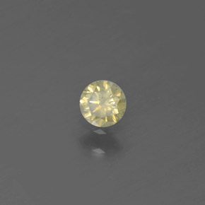 0,13 ctw natürlicher Gold Diamant, Rundschliff, SI