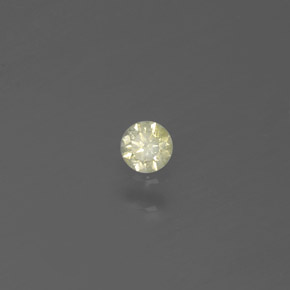 0,07 ctw natürlicher gelber Diamant, Rundschliff, SI
