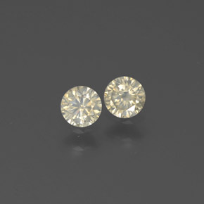  ct natürliche gelber Diamant-Edelsteine, Rundschliff, SI