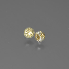  ct natürliche gelber Diamant-Edelsteine, Rundschliff, SI