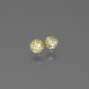  ct natürliche gelber Diamant-Edelsteine, Rundschliff, SI