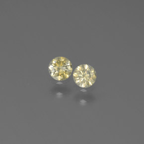  ct natürliche gelber Diamant-Edelsteine, Rundschliff, SI
