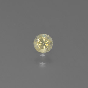 0,14 ctw natürlicher gelber Diamant, Rundschliff, SI