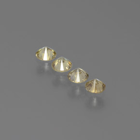  ct natürliche Gold Diamant-Edelsteine, Rundschliff, SI