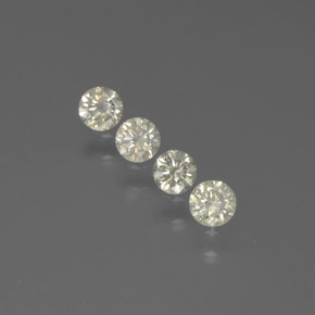  ct natürliche champagnerfarbend Diamant-Edelsteine, Rund Schliff, SI