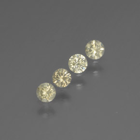  ct natürliche gelber Diamant-Edelsteine, Rundschliff, SI