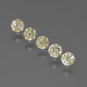  ct natürliche Gold Diamant-Edelsteine, Rundschliff, SI
