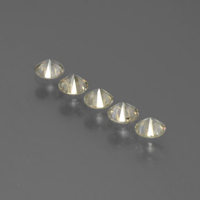  ct natürliche Gold Diamant-Edelsteine, Rundschliff, SI