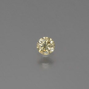 0,09 ctw natürlicher gelber Diamant, Rundschliff, SI