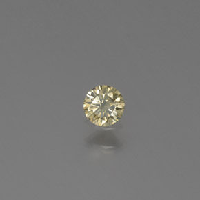 0,09 ctw natürlicher gelber Diamant, Rundschliff, SI
