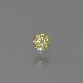0,06 ctw natürlicher gelber Diamant, Rundschliff, SI