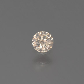 9,17 ctw natürlicher champagnerfarbend Diamant, Rund Schliff, SI