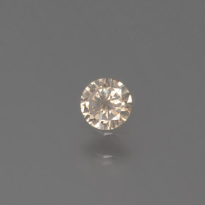 9,17 ctw natürlicher champagnerfarbend Diamant, Rund Schliff, SI