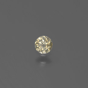 0,13 ctw natürlicher Gold Diamant, Rundschliff, SI
