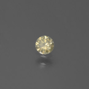 0,15 ctw natürlicher Gold Diamant, Rundschliff, SI