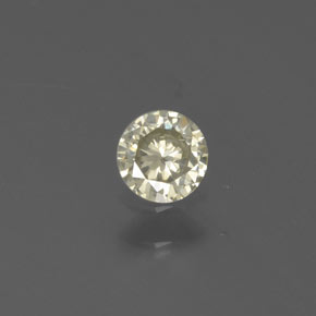 0,15 ctw natürlicher gelber Diamant, Rundschliff, SI