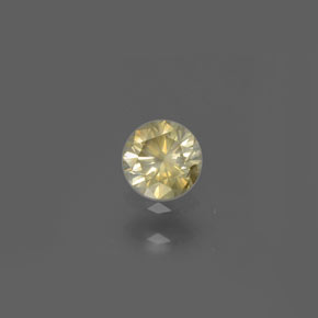 0,17 ctw natürlicher gelber Diamant, Rundschliff, SI