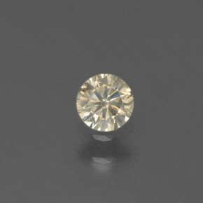 0,15 ctw natürlicher Gold Diamant, Rundschliff, SI