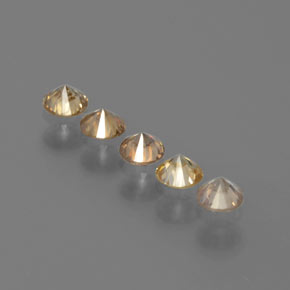  ct natürliche gelber Diamant-Edelsteine, Rundschliff, SI