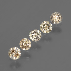  ct natürliche champagnerfarbend Diamant-Edelsteine, Rund Schliff, SI