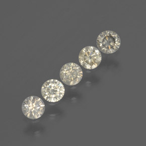  ct natürliche champagnerfarbend Diamant-Edelsteine, Rund Schliff, SI