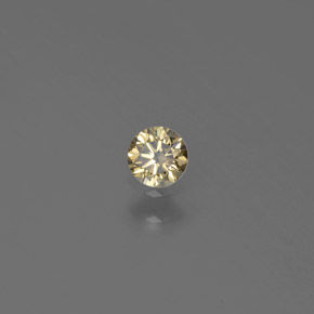 0,12 ctw natürlicher gelber Diamant, Rundschliff, SI