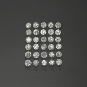  ct natürliche weißer Diamant-Edelsteine, Rundschliff, SI
