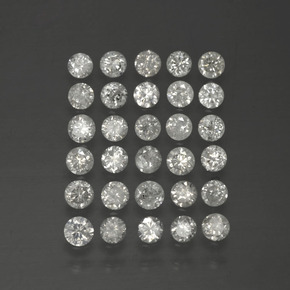  ct natürliche weißer Diamant-Edelsteine, Rundschliff, SI