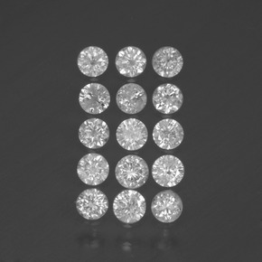  ct natürliche weißer Diamant-Edelsteine, Rundschliff, SI