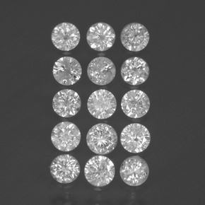  ct natürliche weißer Diamant-Edelsteine, Rundschliff, SI