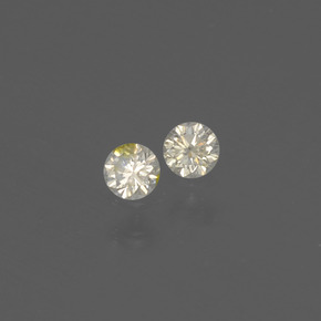  ct natürliche gelber Diamant-Edelsteine, Rundschliff, SI