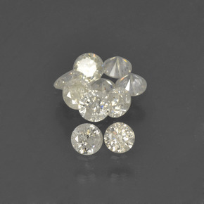  ct natürliche weißer Diamant-Edelsteine, Rundschliff, SI