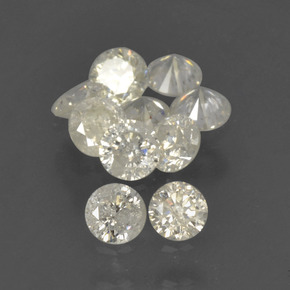  ct natürliche weißer Diamant-Edelsteine, Rundschliff, SI