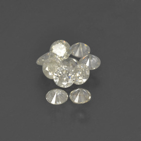  ct natürliche weißer Diamant-Edelsteine, Rundschliff, SI