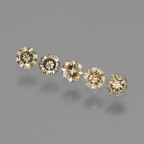  ct natürliche brauner Diamant-Edelsteine, Rundschliff, VS-SI