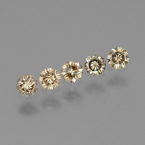  ct natürliche brauner Diamant-Edelsteine, Rundschliff, VS-SI